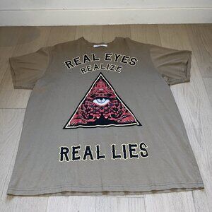 Givenchy Real Eyes Realize Real Lies Illuminati T Shirt